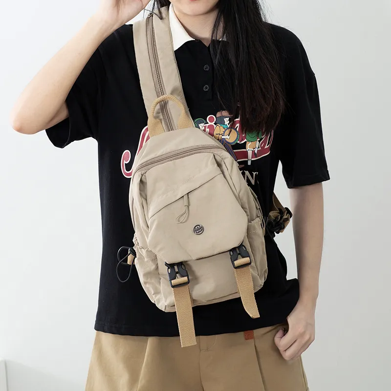 GOBLIN SHARKS 1759 Nylon Backpack Regular Unisex Gray/Black/Khaki/Green-13