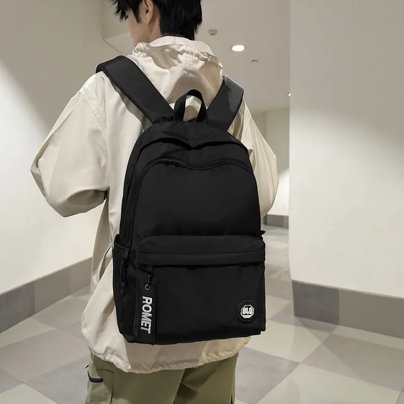 GOBLIN SHARKS 1759 Nylon Backpack Large Size Unisex White/Black/Khaki/Gray-8