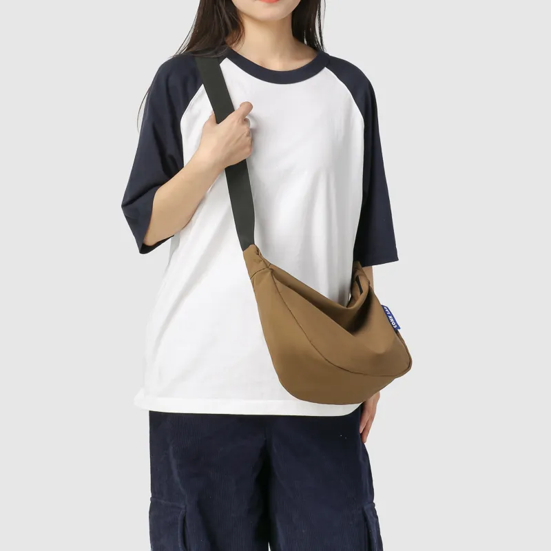 GOBLIN SHARKS 1759 Nylon Crossbody Bag Regular Unisex White/Black/Orange/Brown-24