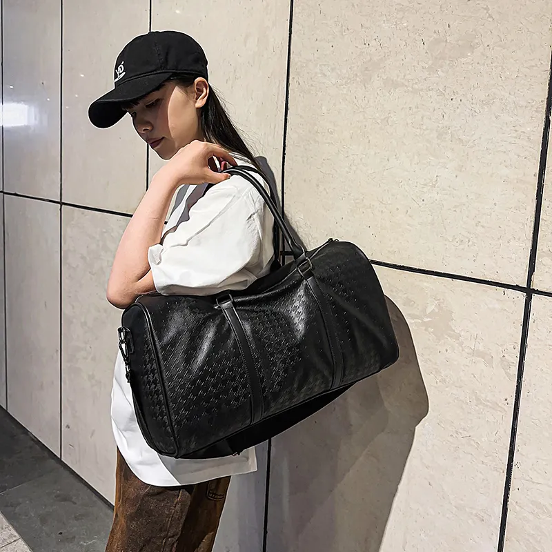 GOBLIN SHARKS 1759 PU Travel Bag Unisex Black-9