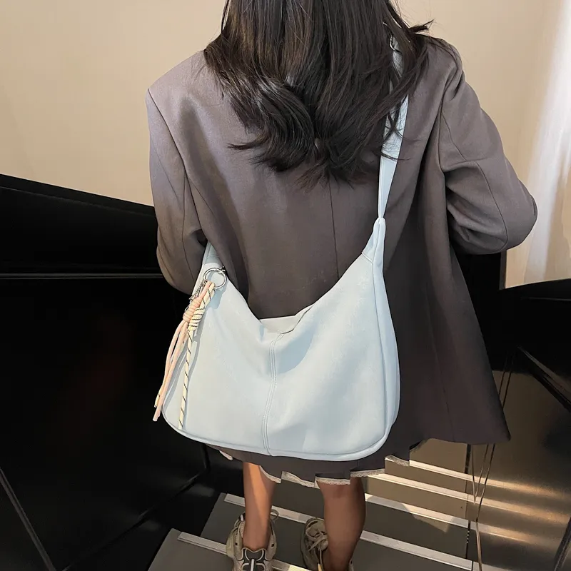 GOBLIN SHARKS 1759 PU Shoulder Bag Crossbody Bag Regular Women's Ecru/Black/Blue/Yellow/Pink-15