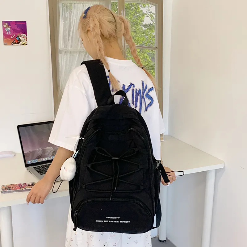 GOBLIN SHARKS 1759 Nylon Fabric Backpack Regular Unisex Multicolor-7