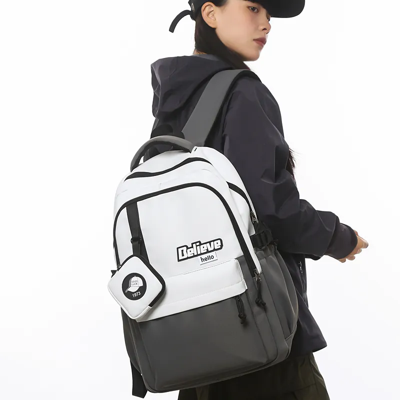 GOBLIN SHARKS 1759 Nylon Backpack Regular Unisex Khaki/White/Gray/Black/Green-11