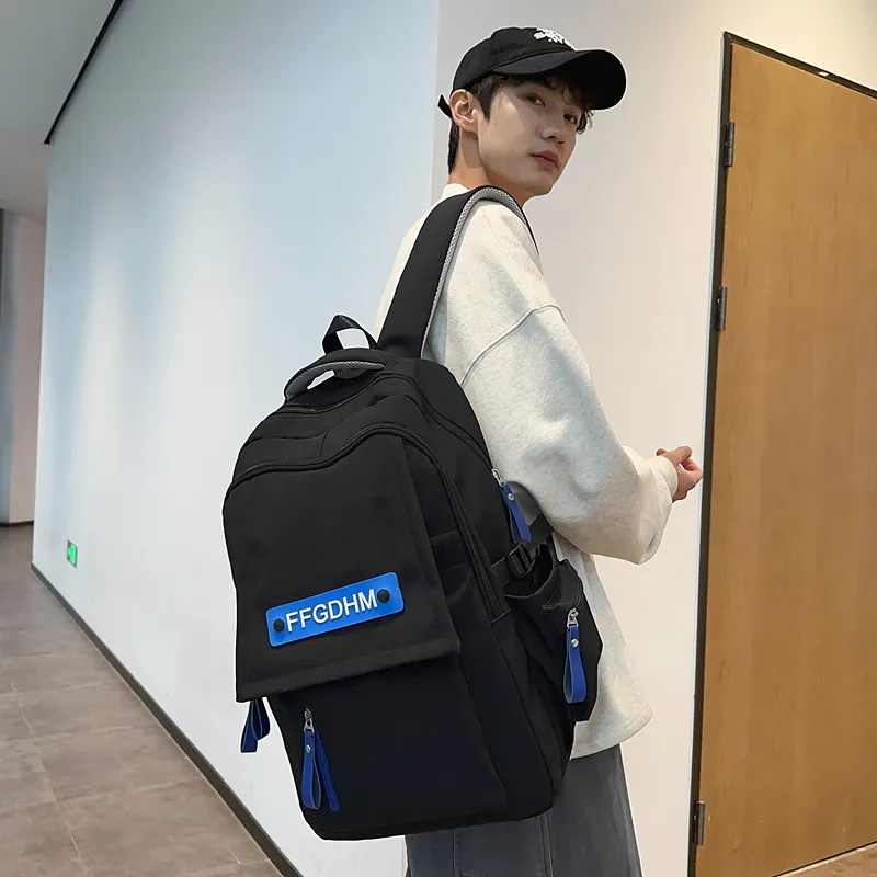 GOBLIN SHARKS 1759 Nylon Backpack Regular Unisex Black/White/Red/Light Blue/Dark Blue-5