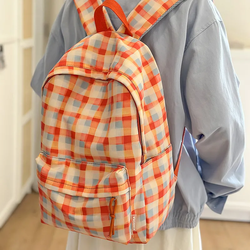 GOBLIN SHARKS 1759 Nylon Backpack Regular Unisex Blue/Green/Orange/Red Green-13