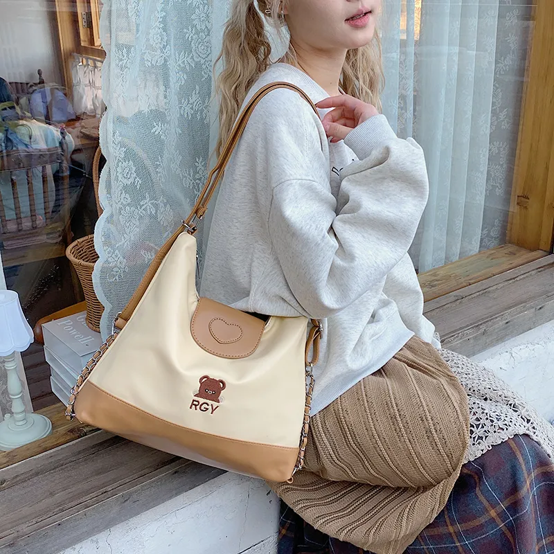 GOBLIN SHARKS 1759 PU Backpack Women's Khaki-4