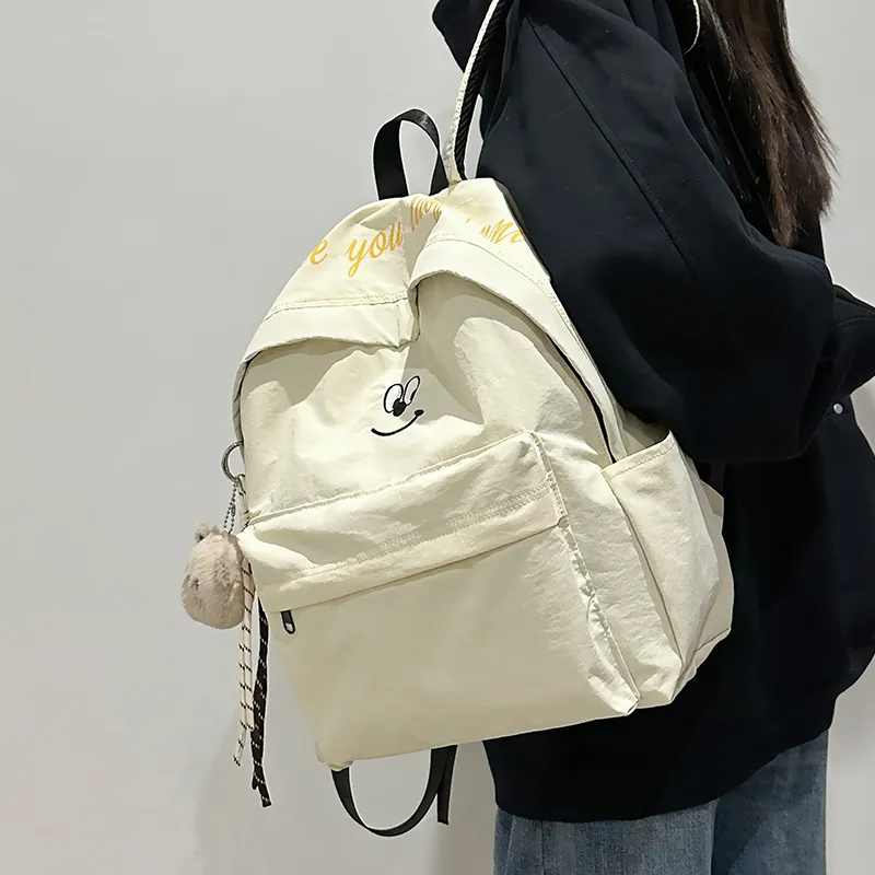 GOBLIN SHARKS 1759 Nylon Backpack Regular Unisex White/Blue/Brown/Black-1