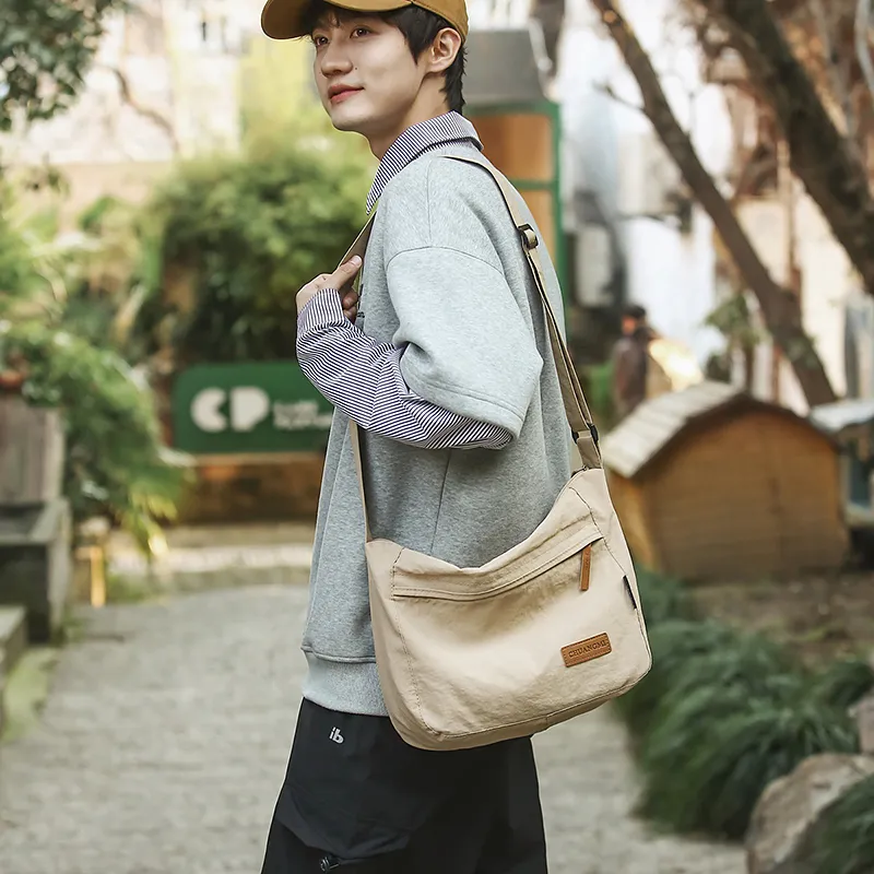 GOBLIN SHARKS 1759 Nylon Messenger Bag, Shoulder Bag, Crossbody Bag Regular Unisex Multicolor-12