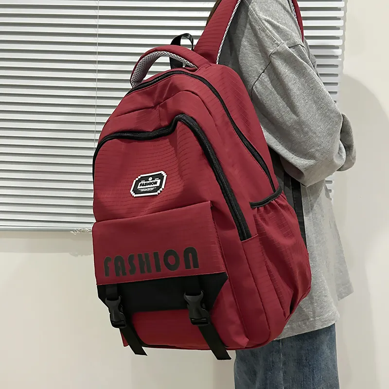 GOBLIN SHARKS 1759 Nylon Backpack Regular Unisex White/Red/Black/Gray/Brown-8