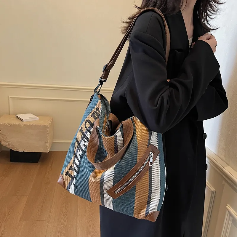 GOBLIN SHARKS 1759 Fabric Shoulder Bag Crossbody Bag Handbag Unisex Multicolor-11