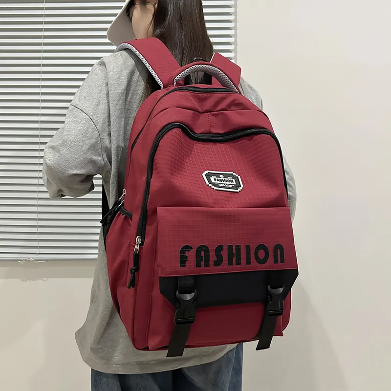 GOBLIN SHARKS 1759 Nylon Backpack Regular Unisex White/Red/Black/Gray/Brown-11
