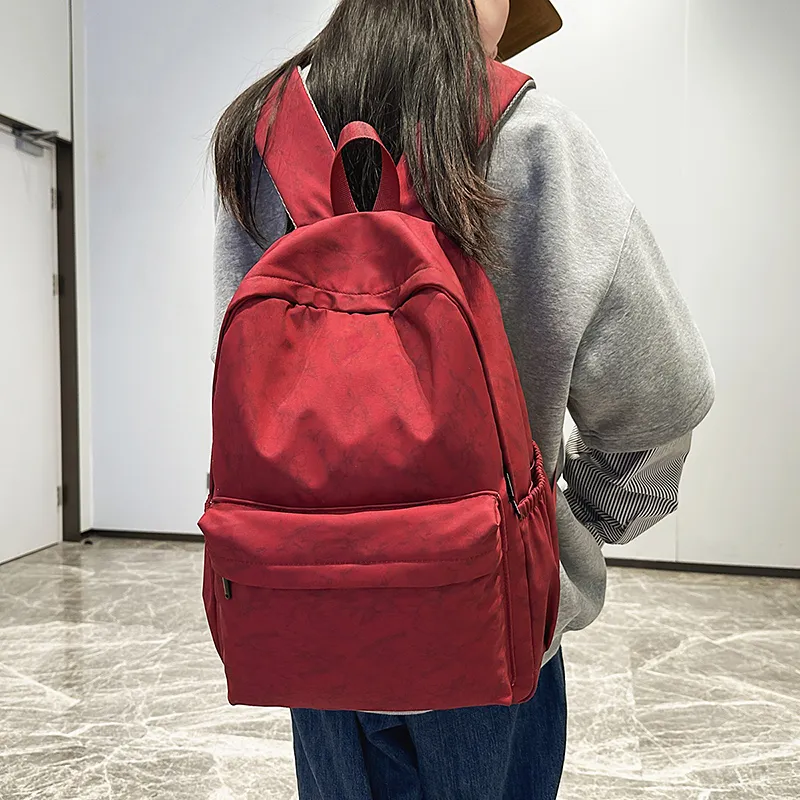 GOBLIN SHARKS 1759 Nylon Backpack Large Size Unisex White/Black/Green/Red-16