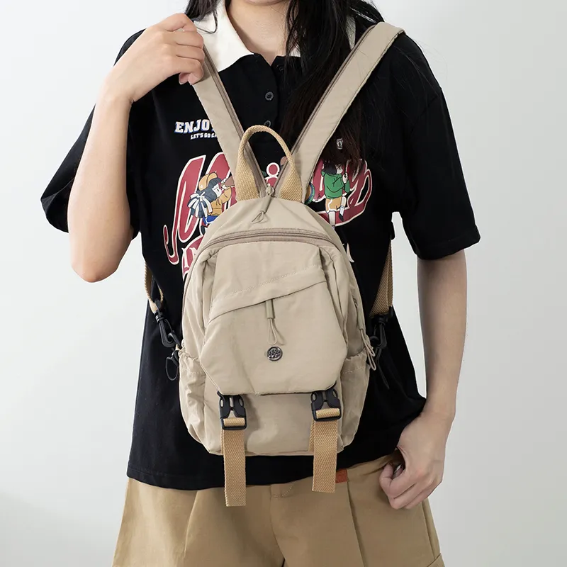 GOBLIN SHARKS 1759 Nylon Backpack Regular Unisex Gray/Black/Khaki/Green-9