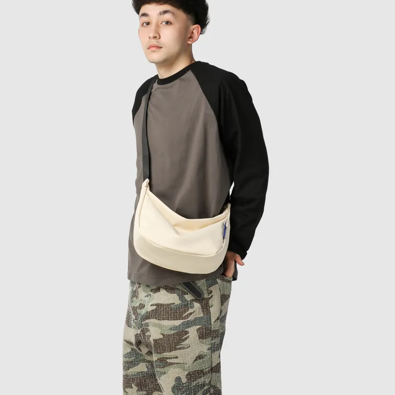 GOBLIN SHARKS 1759 Nylon Crossbody Bag Regular Unisex White/Black/Orange/Brown-5