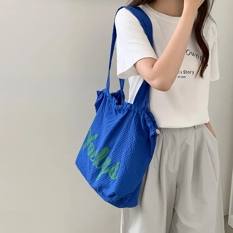 GOBLIN SHARKS 1759 Nylon Backpack Shoulder Bag Regular Unisex Charcoal Black/Blue/Yellow-11