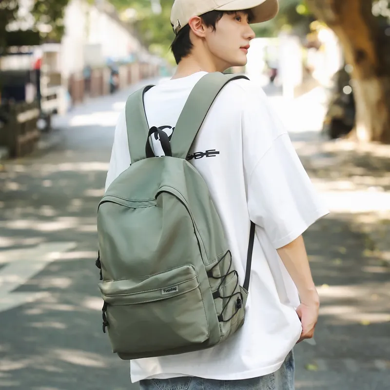 GOBLIN SHARKS 1759 Nylon Backpack Regular Unisex Black/White/Blue/Gray/Khaki/Green-46