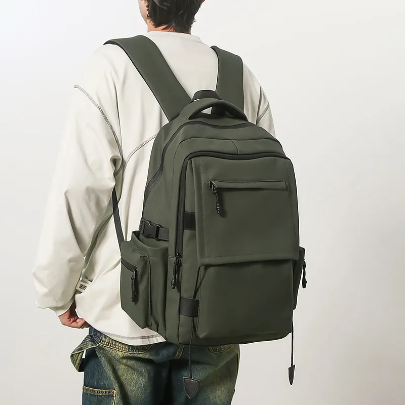 GOBLIN SHARKS 1759 Membrana Dermalis Backpack Regular Unisex Black/Green/Gray-11