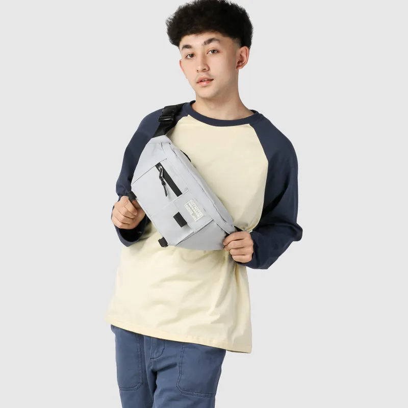 GOBLIN SHARKS 1759 Nylon Fanny Pack Regular Unisex White/Black/Yellow/Light Blue-19