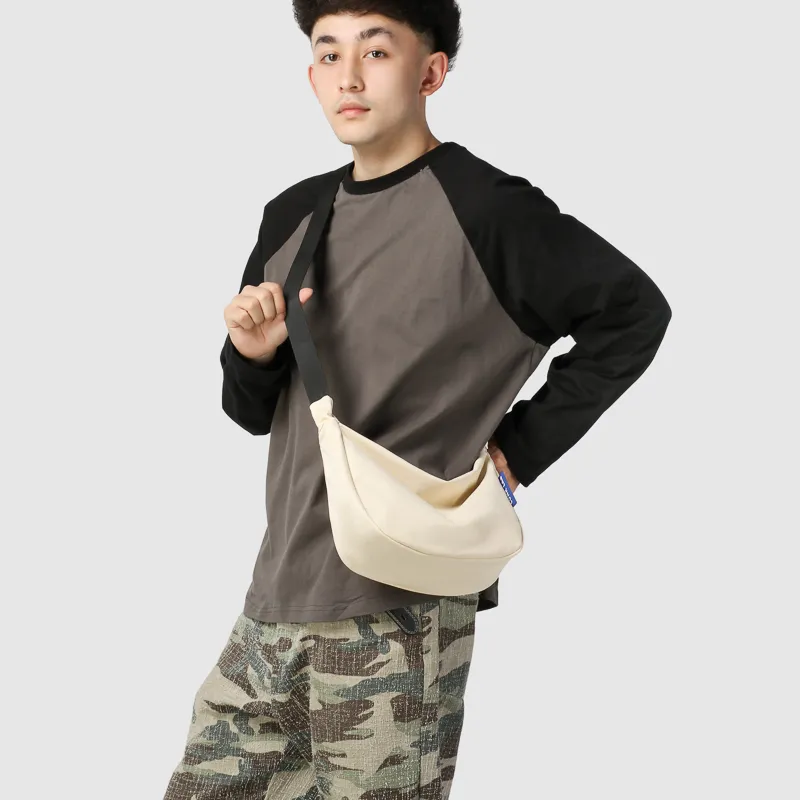 GOBLIN SHARKS 1759 Nylon Crossbody Bag Regular Unisex White/Black/Orange/Brown-4