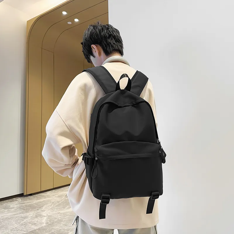 GOBLIN SHARKS 1759 PU Backpack Large Size Unisex Gray Black/Green/Red-10