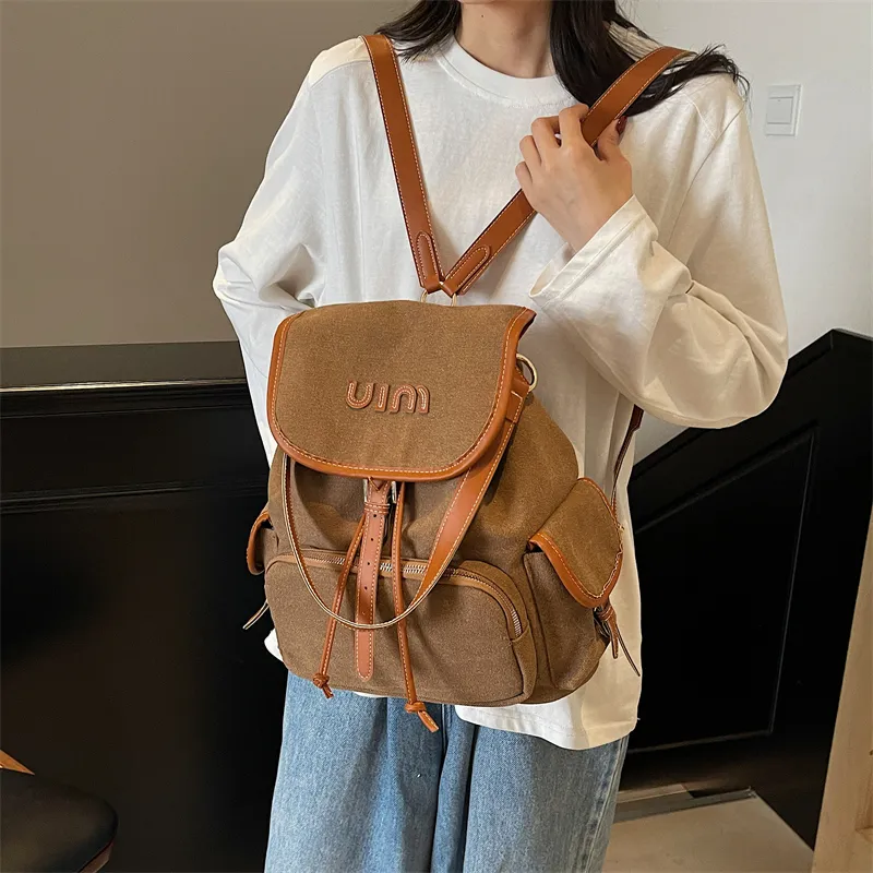 GOBLIN SHARKS 1759 Canvas Dundun Backpack Tubas Women's Multicolor-18