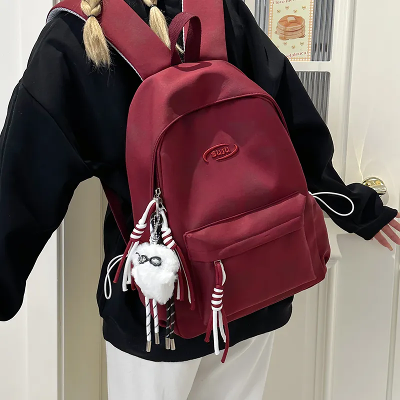 GOBLIN SHARKS 1759 Nylon Backpack Regular Unisex White/Red/Green/Black-11