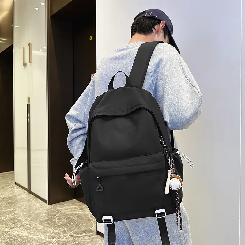 GOBLIN SHARKS 1759 Nylon Backpack Regular Unisex Red/Black/White/Khaki/Gray-3