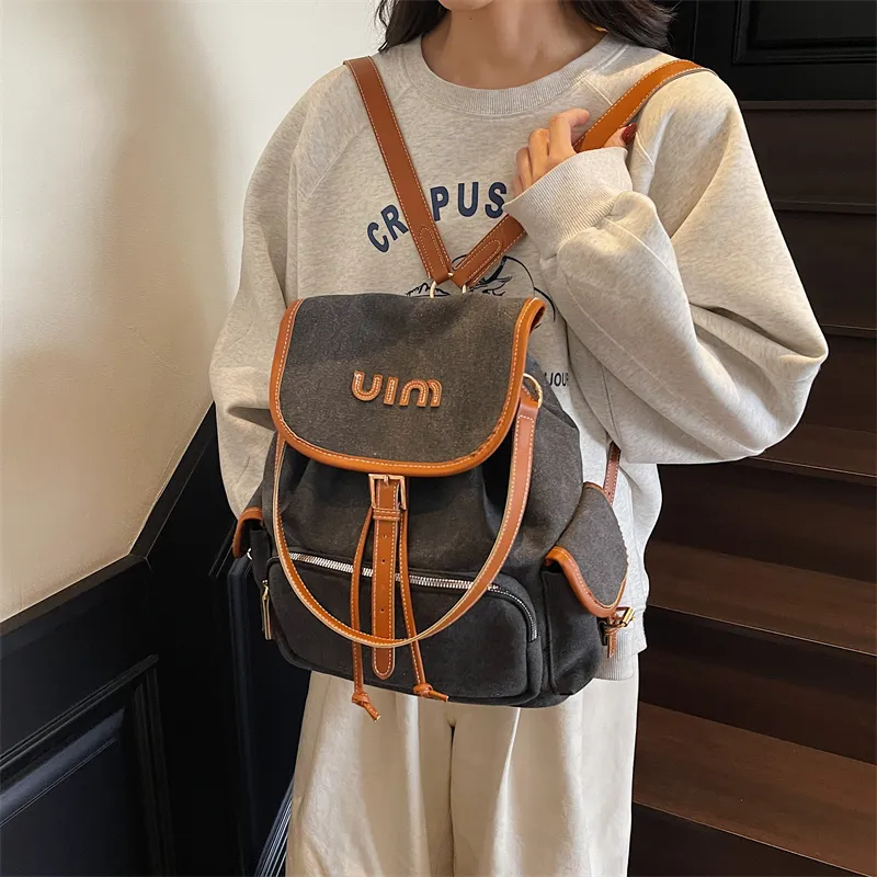 GOBLIN SHARKS 1759 Canvas Dundun Backpack Tubas Women's Multicolor-11