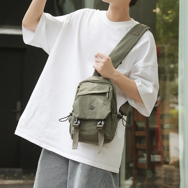 GOBLIN SHARKS 1759 Nylon Backpack Regular Unisex Gray/Black/Khaki/Green-45