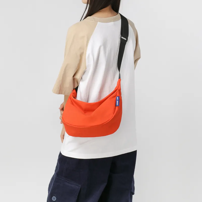GOBLIN SHARKS 1759 Nylon Crossbody Bag Regular Unisex White/Black/Orange/Brown-16