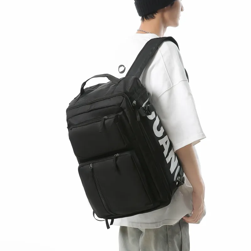 GOBLIN SHARKS 1759 Oxford Patchwork Net Backpack Regular Unisex Multicolor-18
