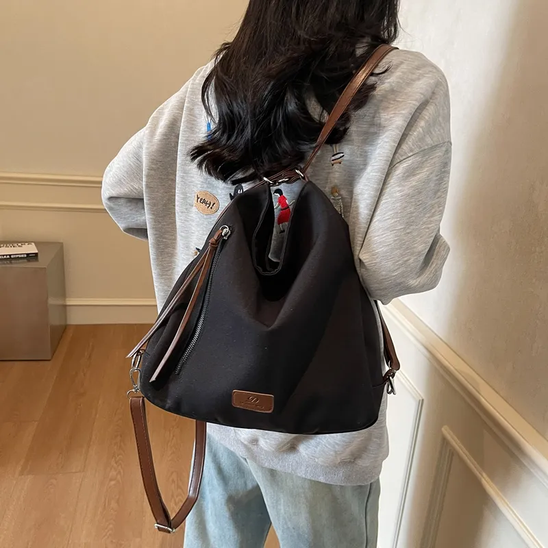 GOBLIN SHARKS 1759 Canvas Canvas Bag Shoulder Bags Regular Women's Ecru/Khaki/Black-17