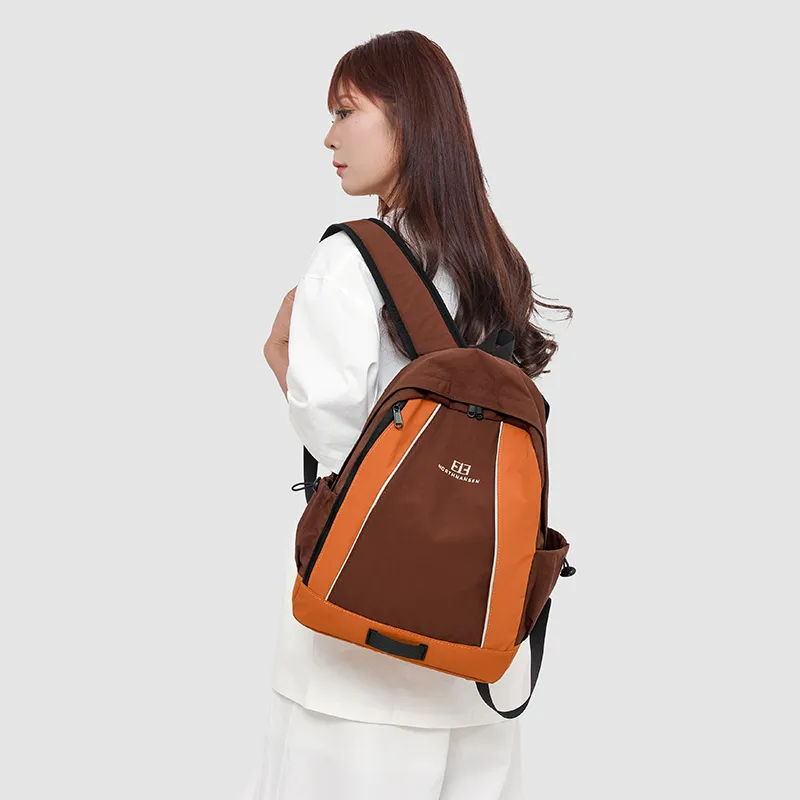 GOBLIN SHARKS 1759 Oxford Backpack Regular Unisex Khaki/Orange/Purple-7
