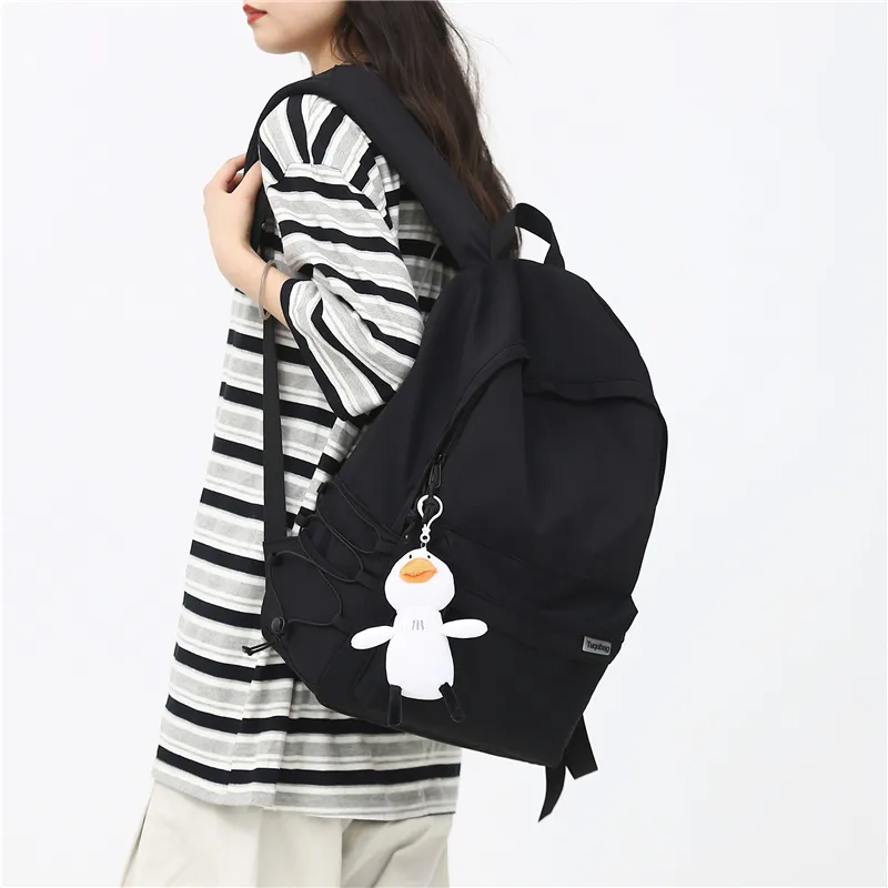 GOBLIN SHARKS 1759 Nylon Backpack Regular Unisex Black/White/Blue/Gray/Khaki/Green-3