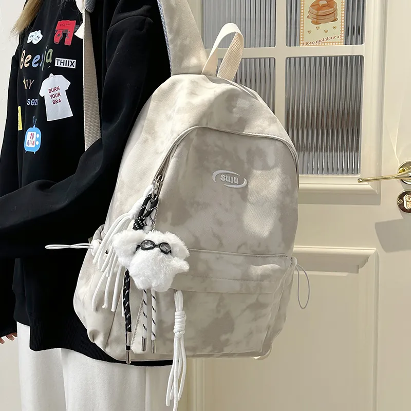 GOBLIN SHARKS 1759 Nylon Backpack Regular Unisex White/Red/Green/Black-3