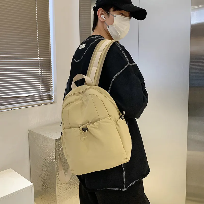 GOBLIN SHARKS 1759 Canvas Backpack Regular Unisex White/Green/Black/Khaki-14