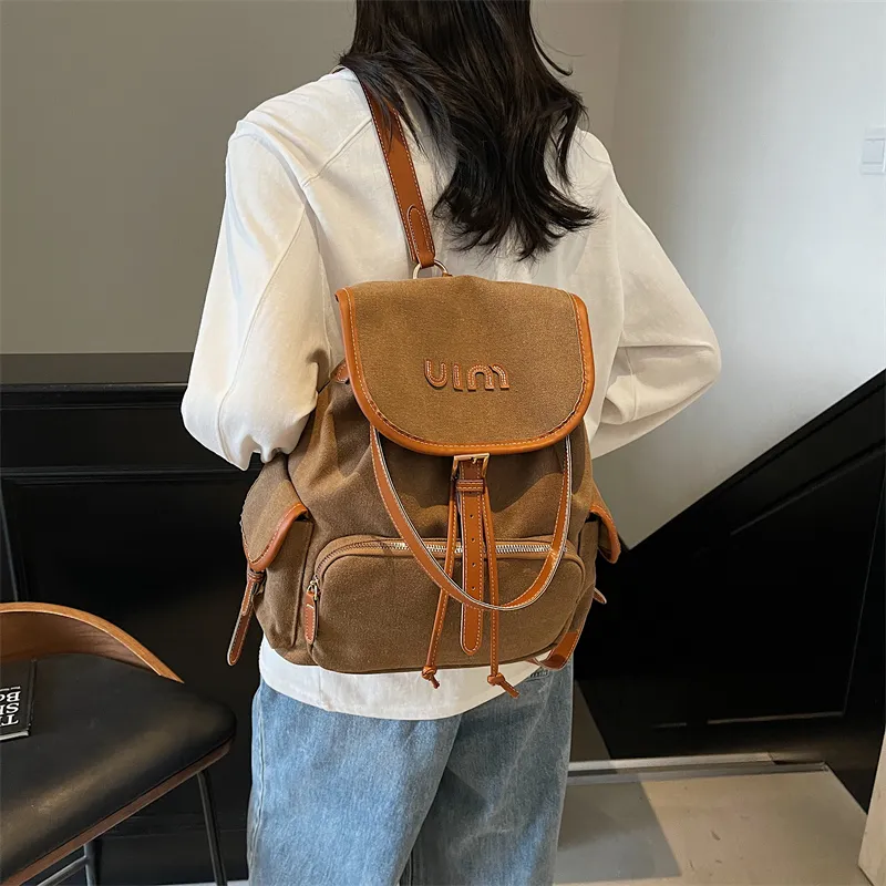 GOBLIN SHARKS 1759 Canvas Dundun Backpack Tubas Women's Multicolor-17