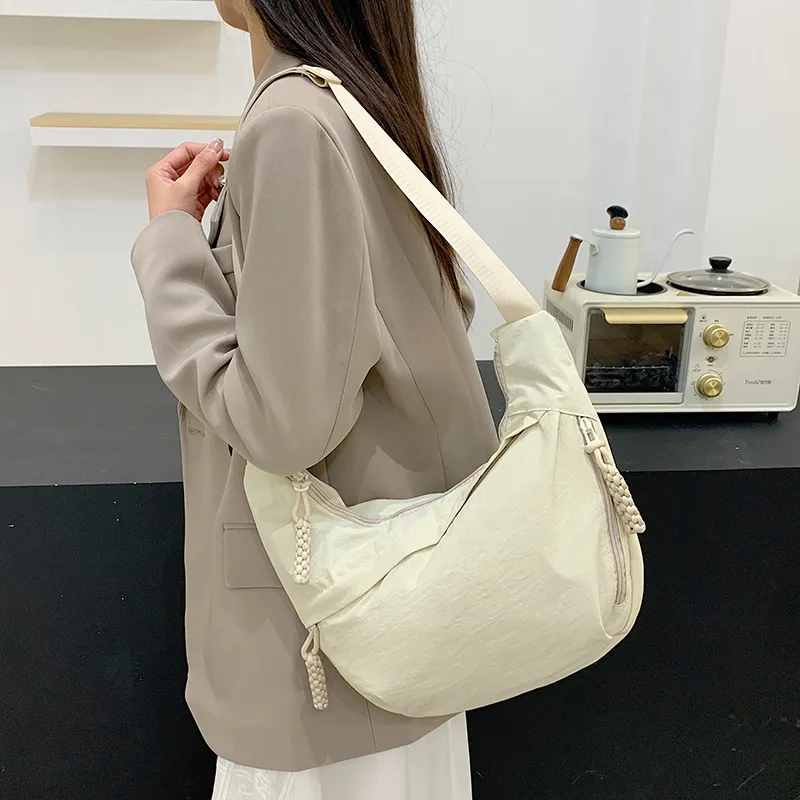 GOBLIN SHARKS 1759 Canvas Bag, Shoulder Bag, Crossbody Bag Regular Unisex Black/Ecru/Orange/Gray-7