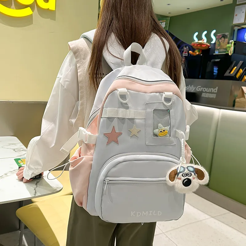 GOBLIN SHARKS 1759 Nylon+PVC Backpack Unisex Multicolor-17