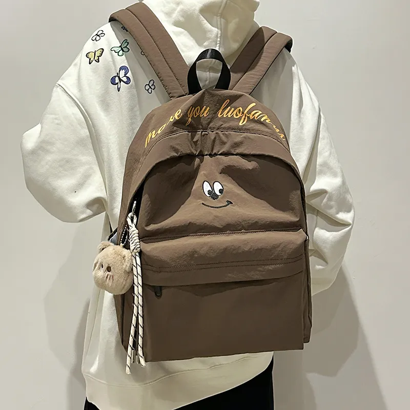 GOBLIN SHARKS 1759 Nylon Backpack Regular Unisex White/Blue/Brown/Black-14