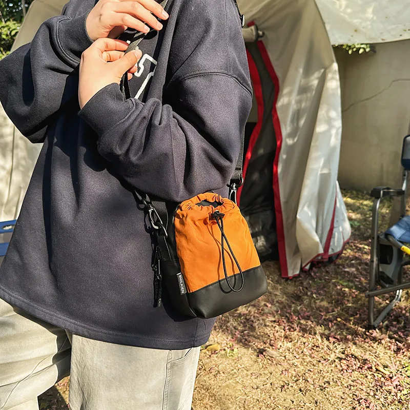GOBLIN SHARKS 1759 Nylon Crossbody Bag Regular Unisex White/Black/Orange/Army Green/Purple-19