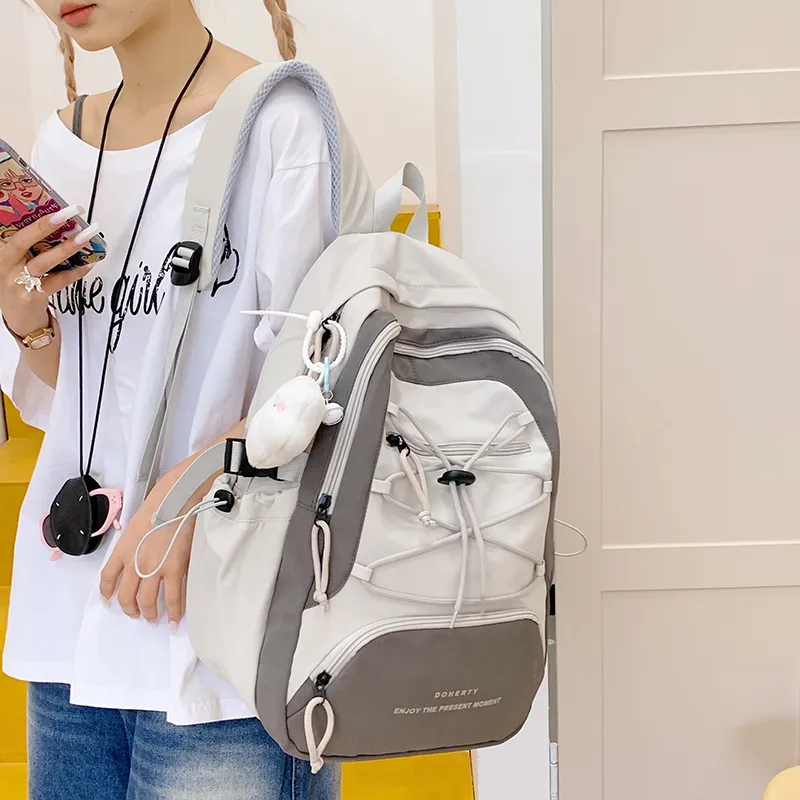 GOBLIN SHARKS 1759 Nylon Fabric Backpack Regular Unisex Multicolor-5