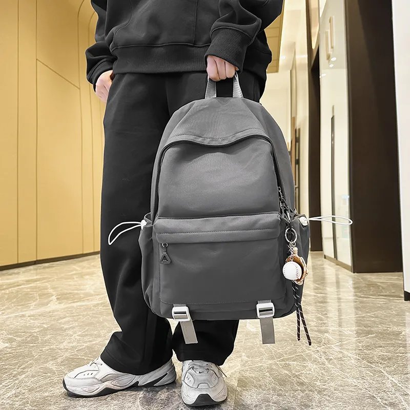 GOBLIN SHARKS 1759 Nylon Backpack Regular Unisex Red/Black/White/Khaki/Gray-27