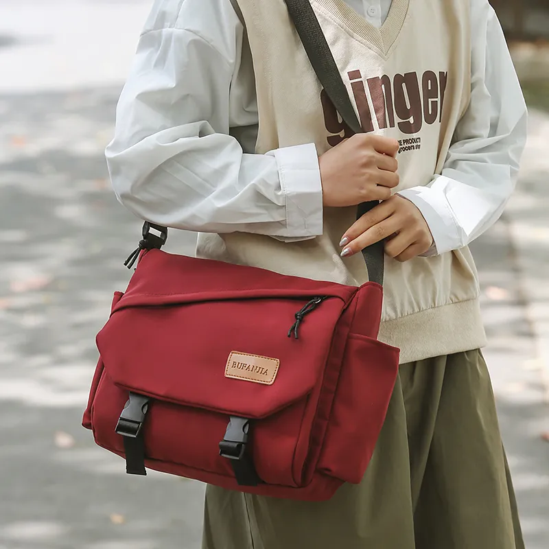 GOBLIN SHARKS 1759 Nylon Messenger Bag, Shoulder Bag, Crossbody Bag Regular Unisex Multicolor-14