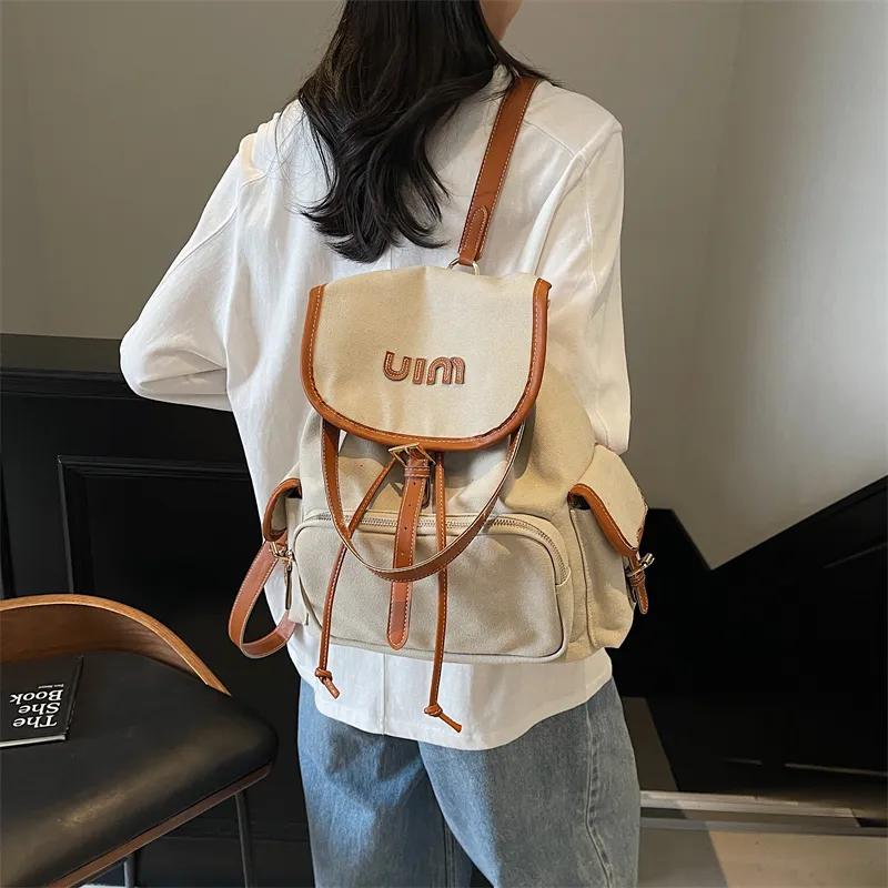 GOBLIN SHARKS 1759 Canvas Dundun Backpack Tubas Women's Multicolor-2