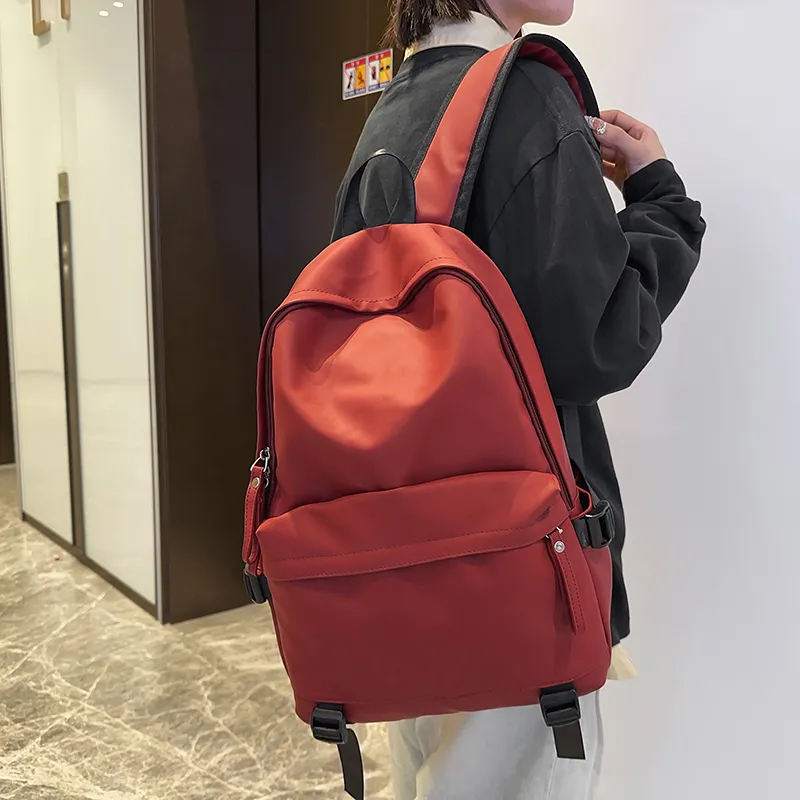 GOBLIN SHARKS 1759 PU Backpack Large Size Unisex Gray Black/Green/Red-18