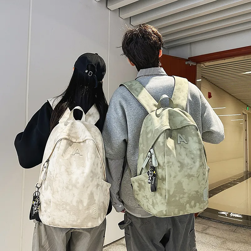 GOBLIN SHARKS 1759 Nylon Backpack Unisex White/Black/Green/Red-16