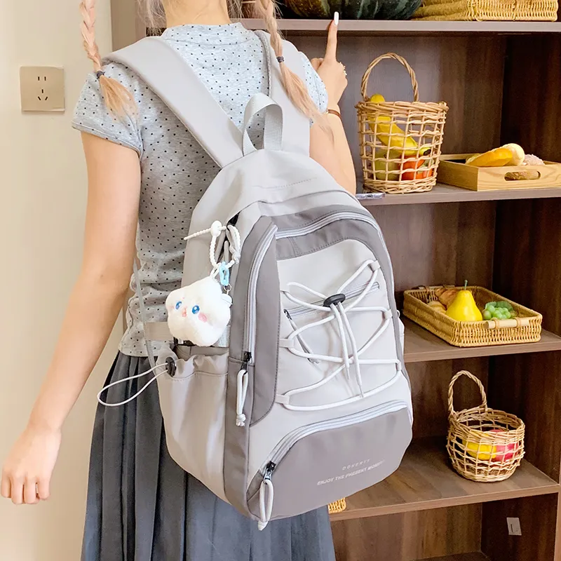 GOBLIN SHARKS 1759 Nylon Fabric Backpack Regular Unisex Multicolor-19