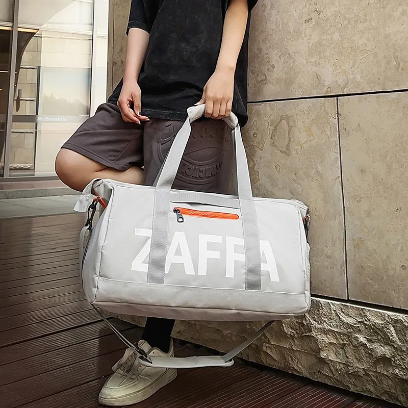 GOBLIN SHARKS 1759 Nylon Travel Bag 30L Unisex Black/Gray-8