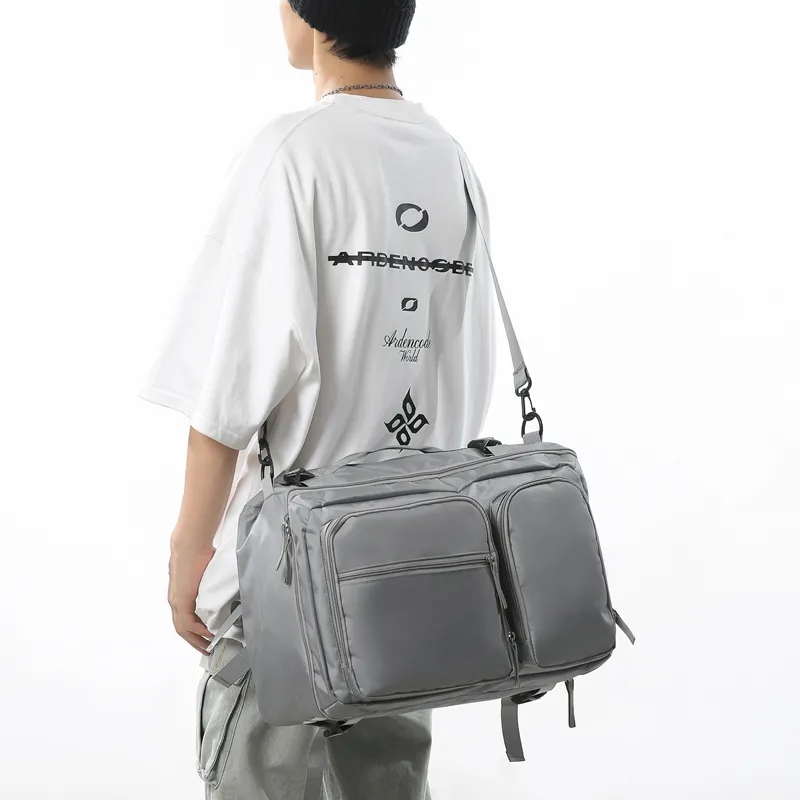 GOBLIN SHARKS 1759 Oxford Patchwork Net Backpack Regular Unisex Multicolor-2